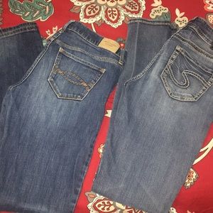 Size 26 Abercrombie and Silver Jeans